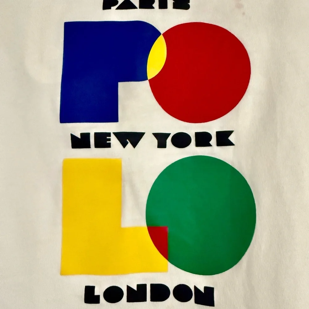 Polo by Ralph Lauren Kids White Tee with Colorful Graphic